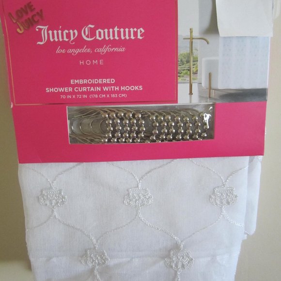 Juicy Couture Bath Juicy Couture Crown Sheer Embroidered Shower